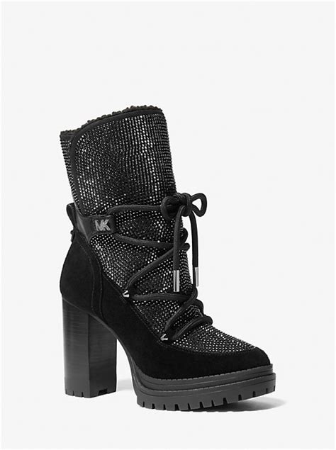 michael michael kors culver embellished lace-up boot|Culver Embellished Lace.